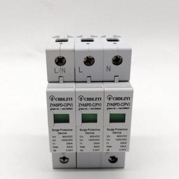 Protector contra picos de tensión 3P 1000V 800V 500V 20KA 40KA