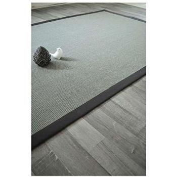 Tapis en sisal Yucatan gris acier