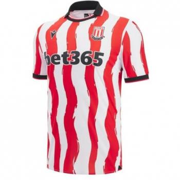 Macron Stoke City FC 2025/26 Home Red & White T-Shirt (S Men's Size)