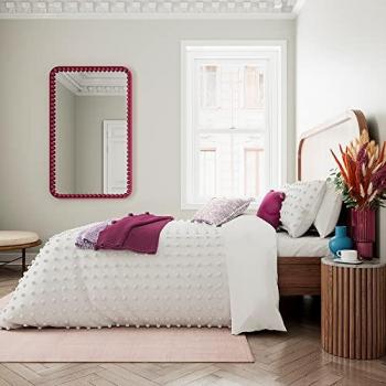 Helena Springfield Tufted Spot Super Kingsize Duvet Cover Set, White