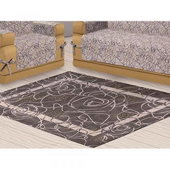 Camellia Suardi Velour: 2 tappeti antiscivolo 65x110 – Fango Revo