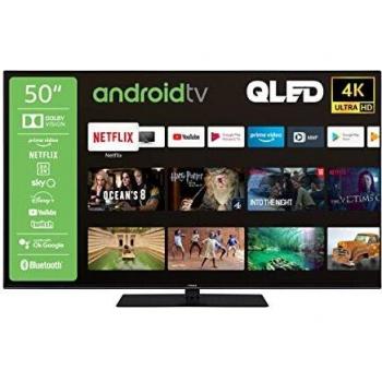 Hitachi Q50KA6360 50 Zoll QLED Fernseher mit Triple-Tuner und Google Play Store