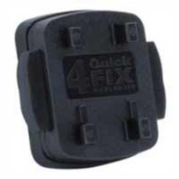 Schwarzer Adapter 4 Quick‑FIX 4QF für Richter Haltesysteme