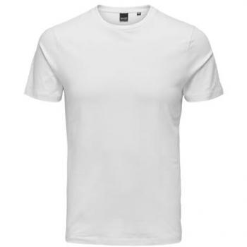 ONLY & SONS Basic Slim T-Shirt 2er-Pack Weiß