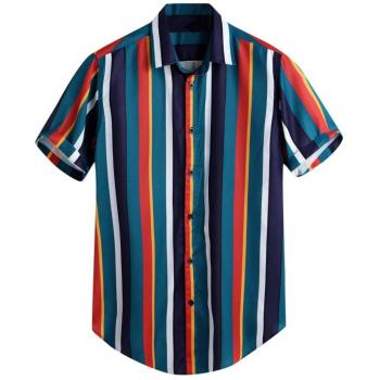 Men's Breathable Casual Stripe Shirt