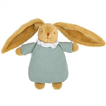 Doudou Lapin Nid d'Ange en Lin Céladon 20 cm