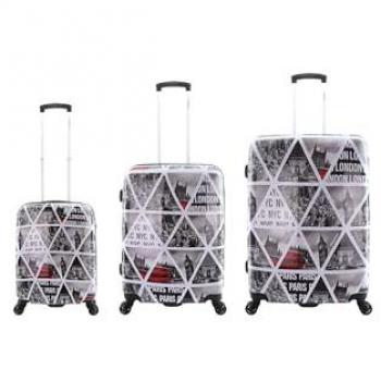 Ensemble de Bagages de Voyage Saxoline 3 pièces Imprimé