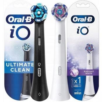 2x embouts de brosse à dents interchangeables ULTIMATE CLEAN Black + iO Radiant White