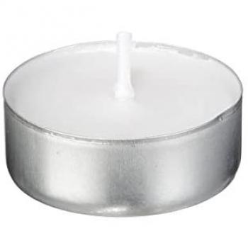 Lot de 30 bougies chauffe-plat D. 2 cm H. 3,7 cm blanc