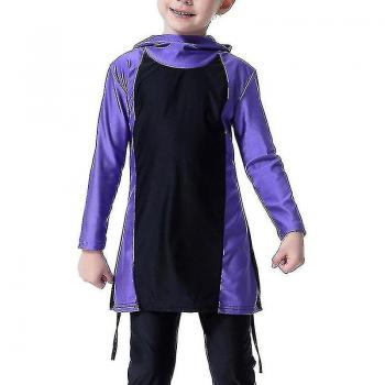 DUqi traje de baño cubierto para niñas musulmanas