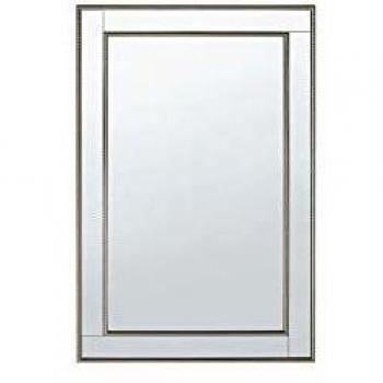 Miroir Mural Argenté 60 x 90 cm pour Hall et Chambre