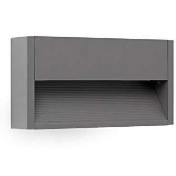 Applique murale Grada-2 gris foncé 12,8 cm