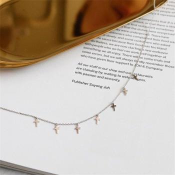 Popular Simple Cross Clavicle Chain Necklace