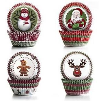 Set de Capsules en Papier Ibili Thème Noël (100)
