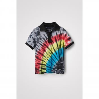 Polo colorata tie-dye