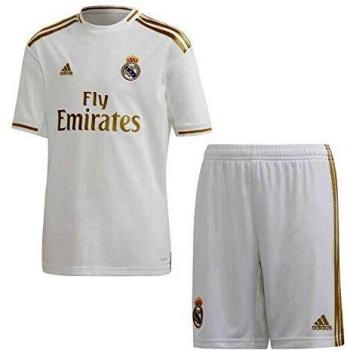 Adidas Kinder Ausrüstung Real H Y Kit, Top: Weiß, Bottom: Weiß, 152