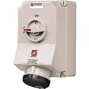 Quad‑Pole 63A CEE Socket with Fuse (5957A)