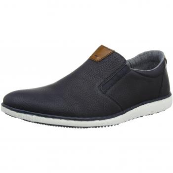 Rieker Slipper Herren 17860, Blau (Pazifik/Amaretto)