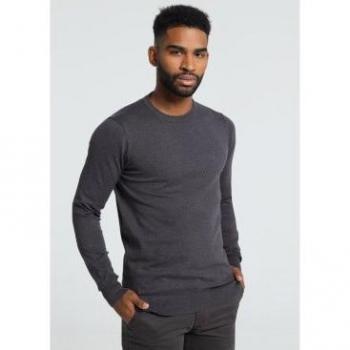 Sudadera Ligera Bendorff Hombre Cuello Caja Tonos Gris
