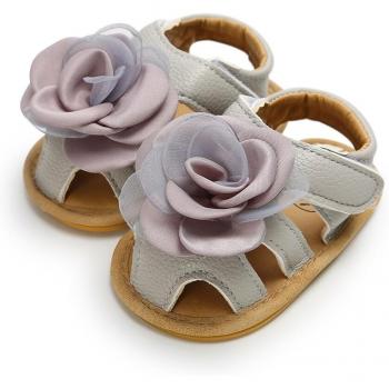 Sandalias de Cuna para Niñas con Suela Suave 0-18M