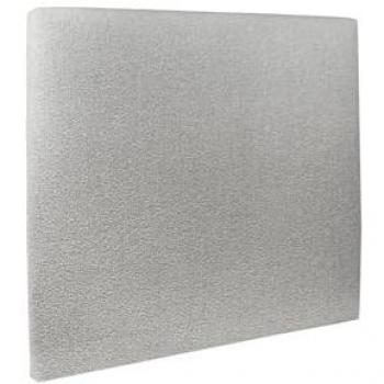 Sommeil De Plomb : tête de lit tapissée bouclotte gris, 135 cm de large – 10 cm d’épaisseur rembourrée