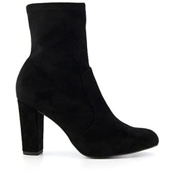Dune London Oty Stretch Heel Anklets – Black, 7 UK