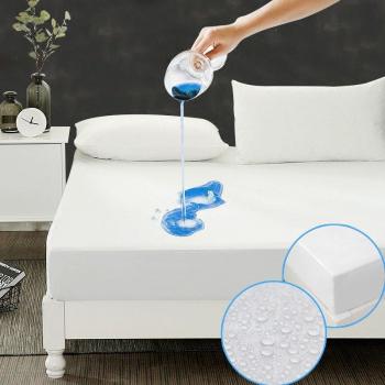 160x200cm Smooth Fitted Mattress Protector