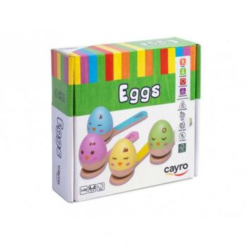Huevos Cayro Equilibrium: Juego de Mesa Eco-Madera FSC