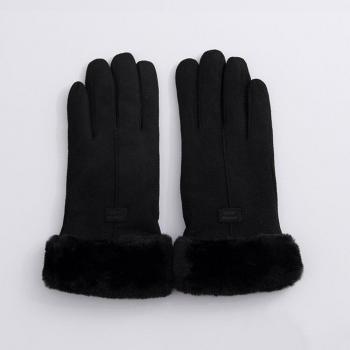 Guantes de felpa para mujer con pantalla táctil