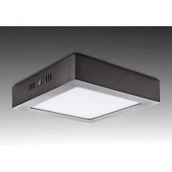 Lumière Plafonnier LED 12W Nickel Satiné