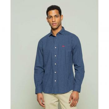 Camisa Hombre Regular Fit Azul Marino