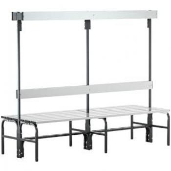 Banc de vestiaire Certeo‑Sypro en inox, haute × profondeur 1650 × 725 mm