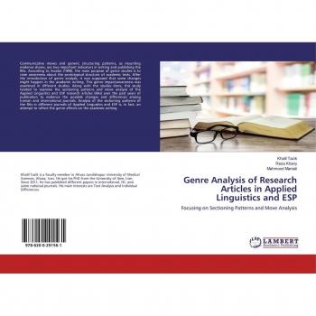 Genre Analysis of Research Articles in Applied Linguistics and ESP