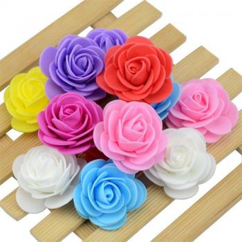 10PCS 4cm PE Foam Rose Heads for DIY Flower Arrangements