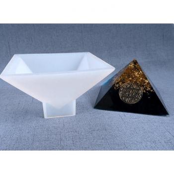 Pyramid Shape Silicone Mold for Jewelry Making 11 x 11 x 7 cm
