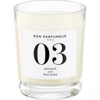 BON PARFUMEUR Duftkerze 03 Patchouli, Leather, Tonka Bean 180 g