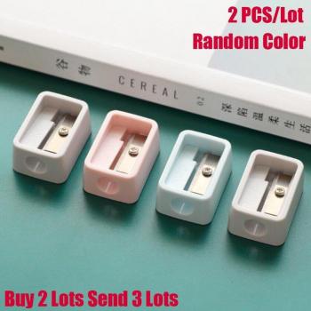 Set de deux douceurs crayon‑taille, décor scolaire