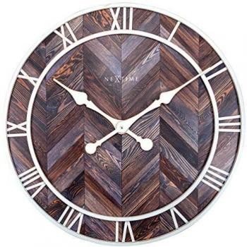 Orologio da parete Classico Roman Ø 58 cm in Legno Chiaro
