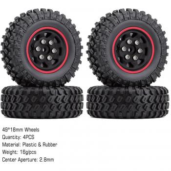 Kit de Ruedas para Coche Trepador Axial SCX24
