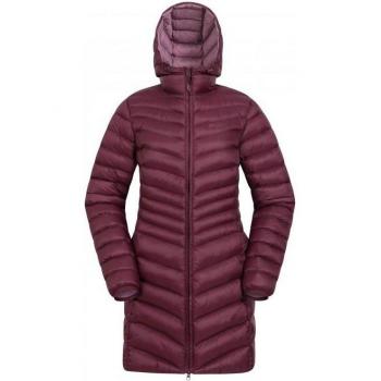 Mountain Warehouse Women's Florence Long Padded Jacket 6 UK burgundy