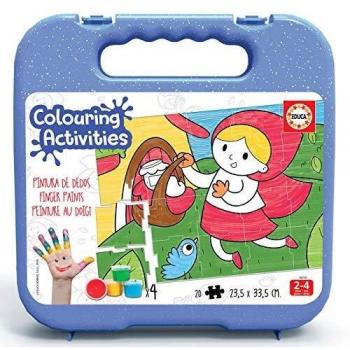 PUZZLE 20PCS + 4 POTS DE PEINTURE