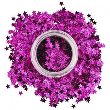 Ultra‑Bright Purple Cosmetic Glitter Stars