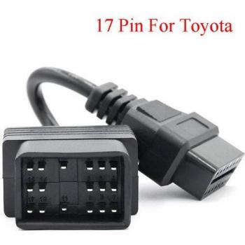 OBD2 Adapter Cable for Toyota 17 Pin Male to 16 Pin Female