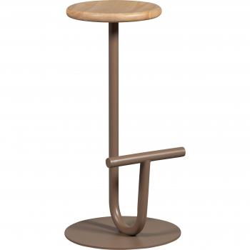 Metall-Barhocker „Kimo“ von WOOOD – braun, 65 cm hoch