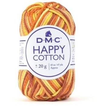 Pelote 20 g Happy Cotton – Palette arc‑en‑ciel « Happy » (DMC 653)