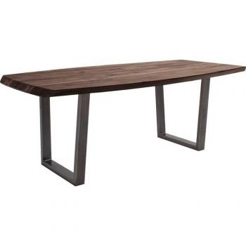 Tiberias Holz-Esstisch – Massivholz, Bootsform, 180 cm Breite