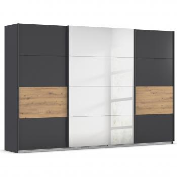 Garderobe „CORTONA“ – Schwebetürenschrank mit individuell einstellbaren Böden