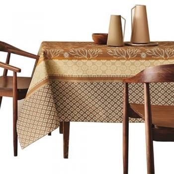 Nappe Moisson Caramel Jacquard Lavable