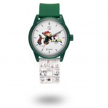 Cue Smile Watch Green Golf M – Edición Peanuts