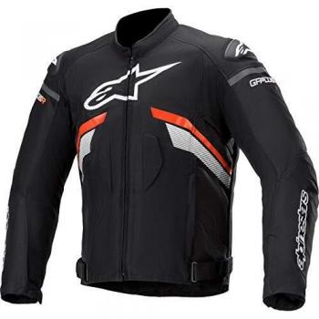 Chaqueta de motorista Alpinestars T-GP Plus R V3, talla L, negro/rojo neón/blanco